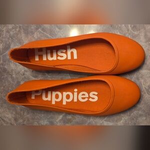 Hush Puppies Women’s Orange Jelly Round-Toe Ballet Flats